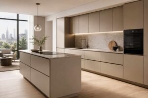 Handleless Touch-To-Open Cabinetry