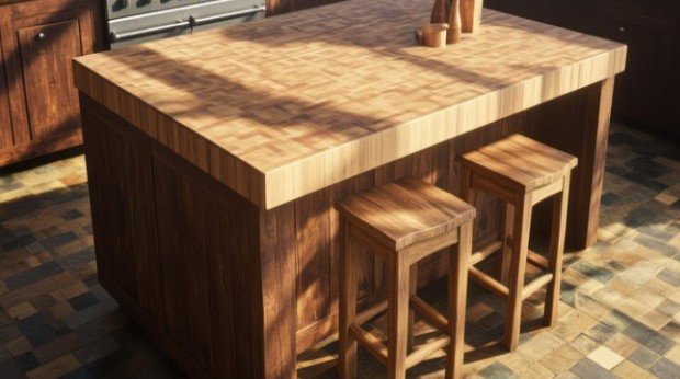 Add a Small Butcher Block Island
