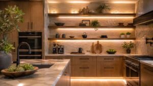 How To Style Floating Kitchen Shelves