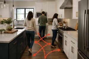 Poor Traffic Flow Can Make A Kitchen Feel Smaller