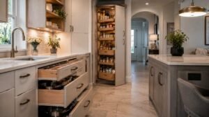 Pull-Down Shelves And Slide-Out Pantries