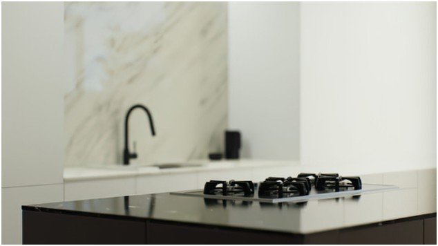 Charcoal and Veined Marble