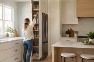 Vertical Storage Makes Small Kitchens Feel Bigger